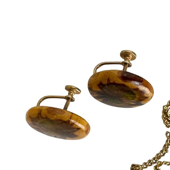 burlcraft victoria british columbia juniper wood jewelry set - Picture 13 of 14